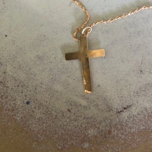 14kt. gold cross plus chain